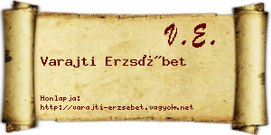 Varajti Erzsébet névjegykártya