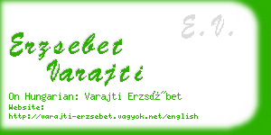 erzsebet varajti business card